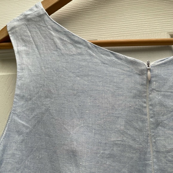 Italian Linen Colourblock Shift Dress - Picture 4 of 4